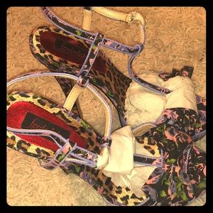 Fredrick’s of Hollywood floral stilettos